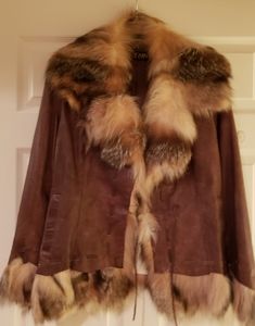 Authentic Chosen Couture lamb leather and fox fur